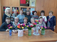 Мастер-класс «Тюльпаны – улыбка весны» в отделении дневного пребывания